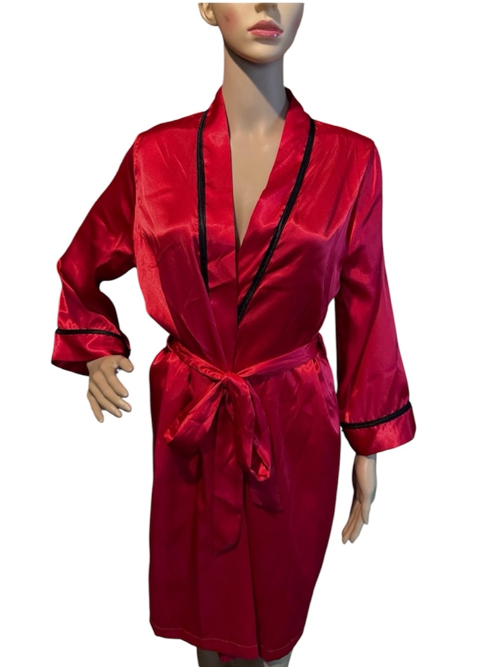 💰BOGO FREE Linea Donatella Silky Red Robe